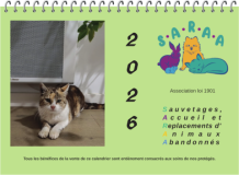 Le calendrier 2026 de SARAA